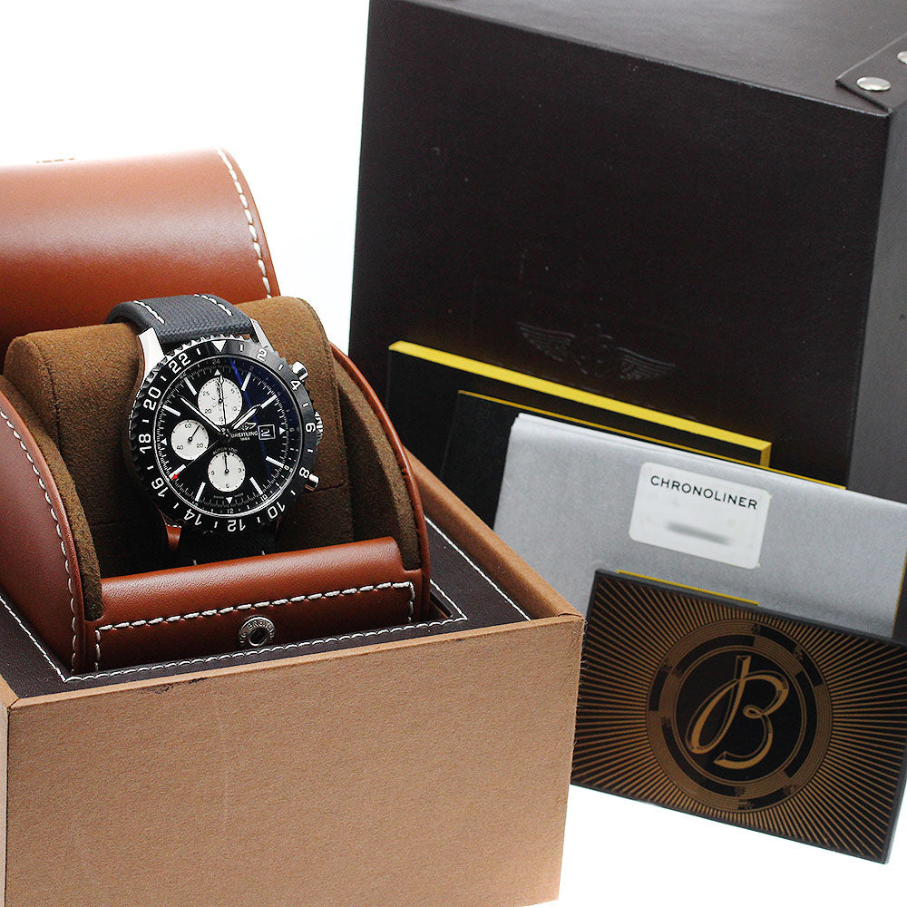 BREITLING Chrono liner Y24310 Date GMT Automatic Men's Watch_941906
