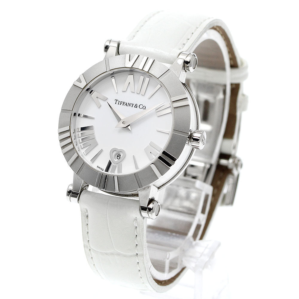 TIFFANY&Co. Atlas Dome Z1300.11.11A20A71A Date white Dial Quartz Ladies Watch_941910
