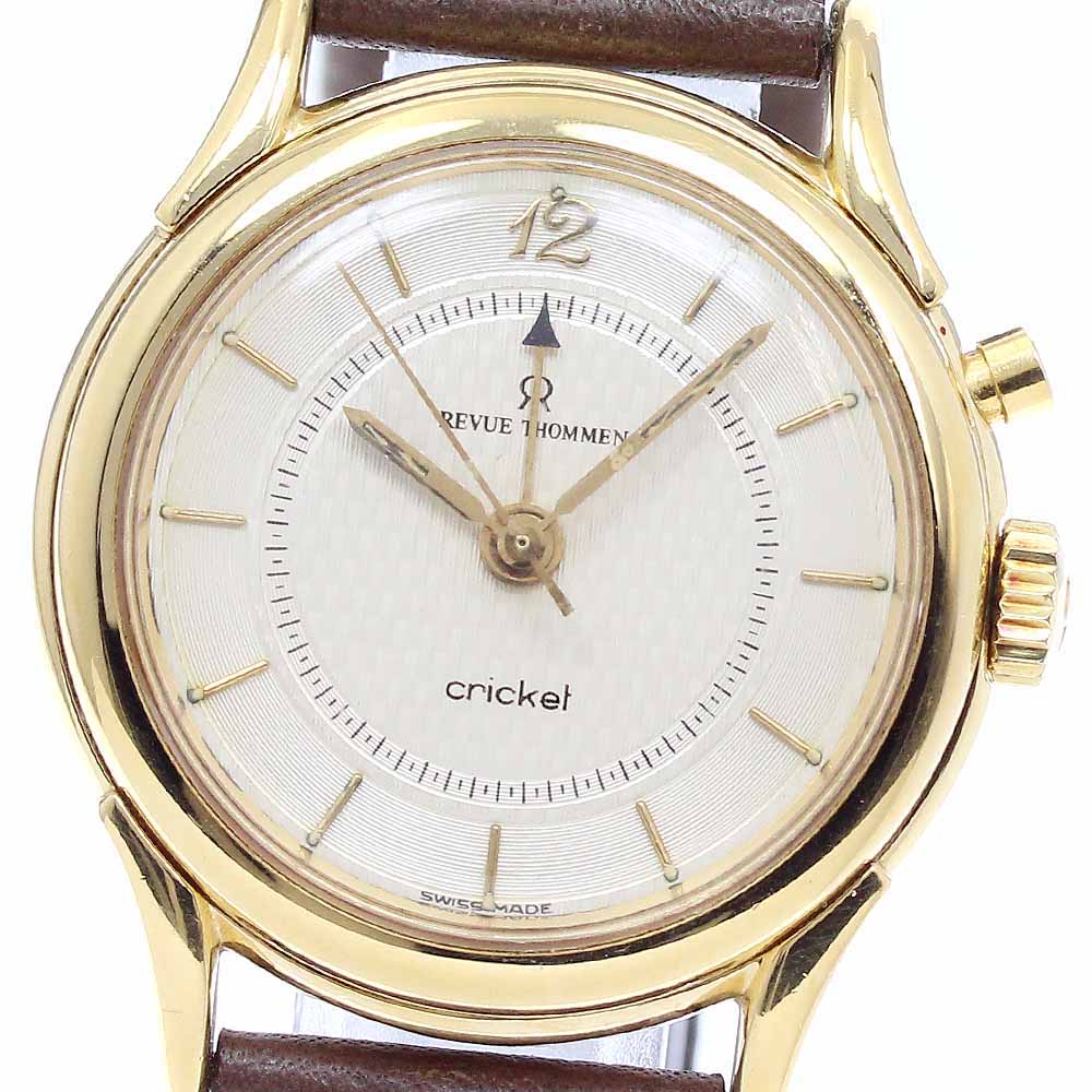 REVUE THOMMEN cricket 8022001 alarm Silver Dial Hand Winding Men's Watch_941912
