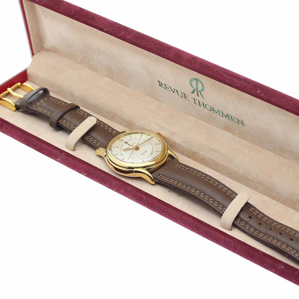 REVUE THOMMEN cricket 8022001 alarm Silver Dial Hand Winding Men's Watch_941912