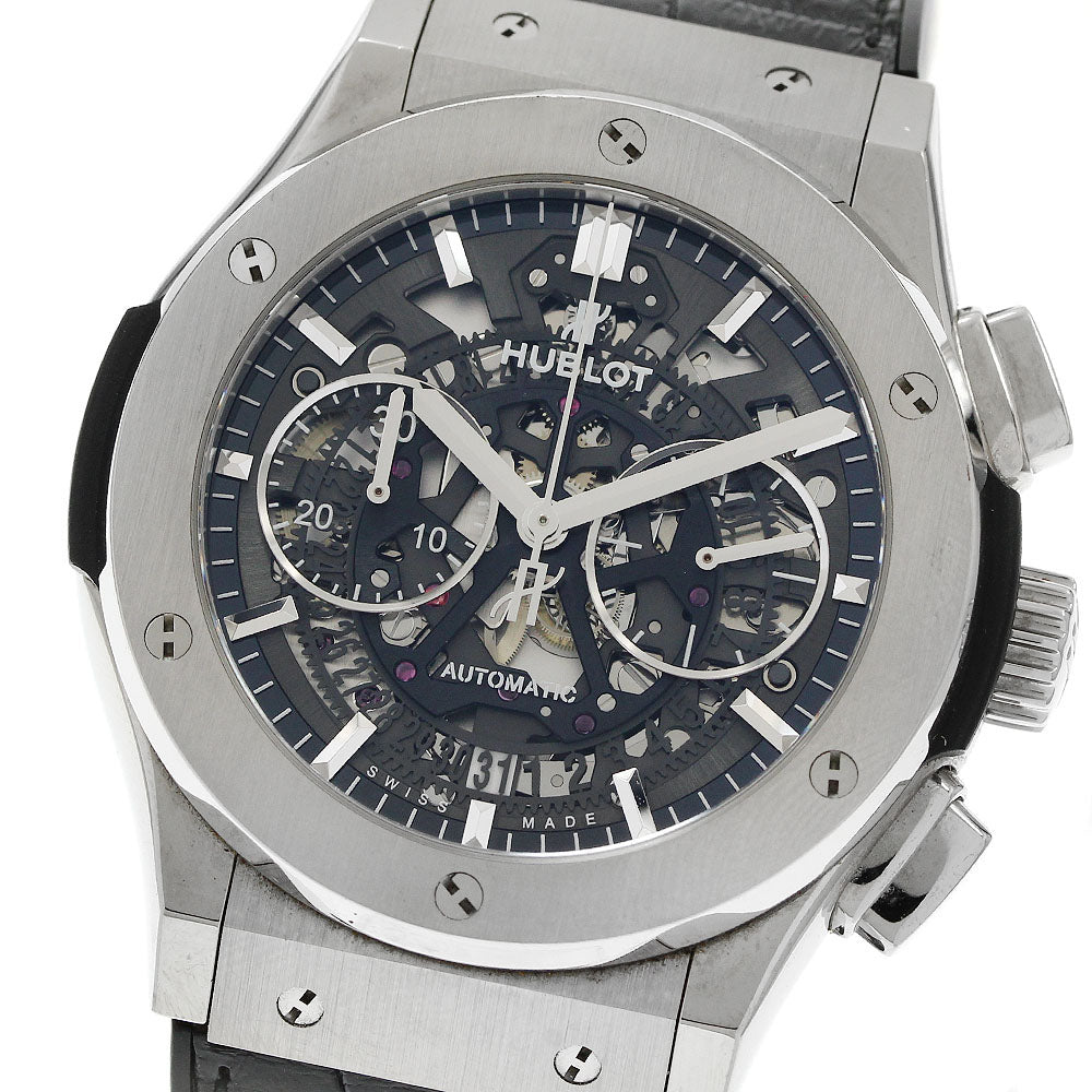 HUBLOT Classic fusion aero 525.NX.0170.LR Chronograph titanium skeleton Dial Automatic Men's Watch_941928