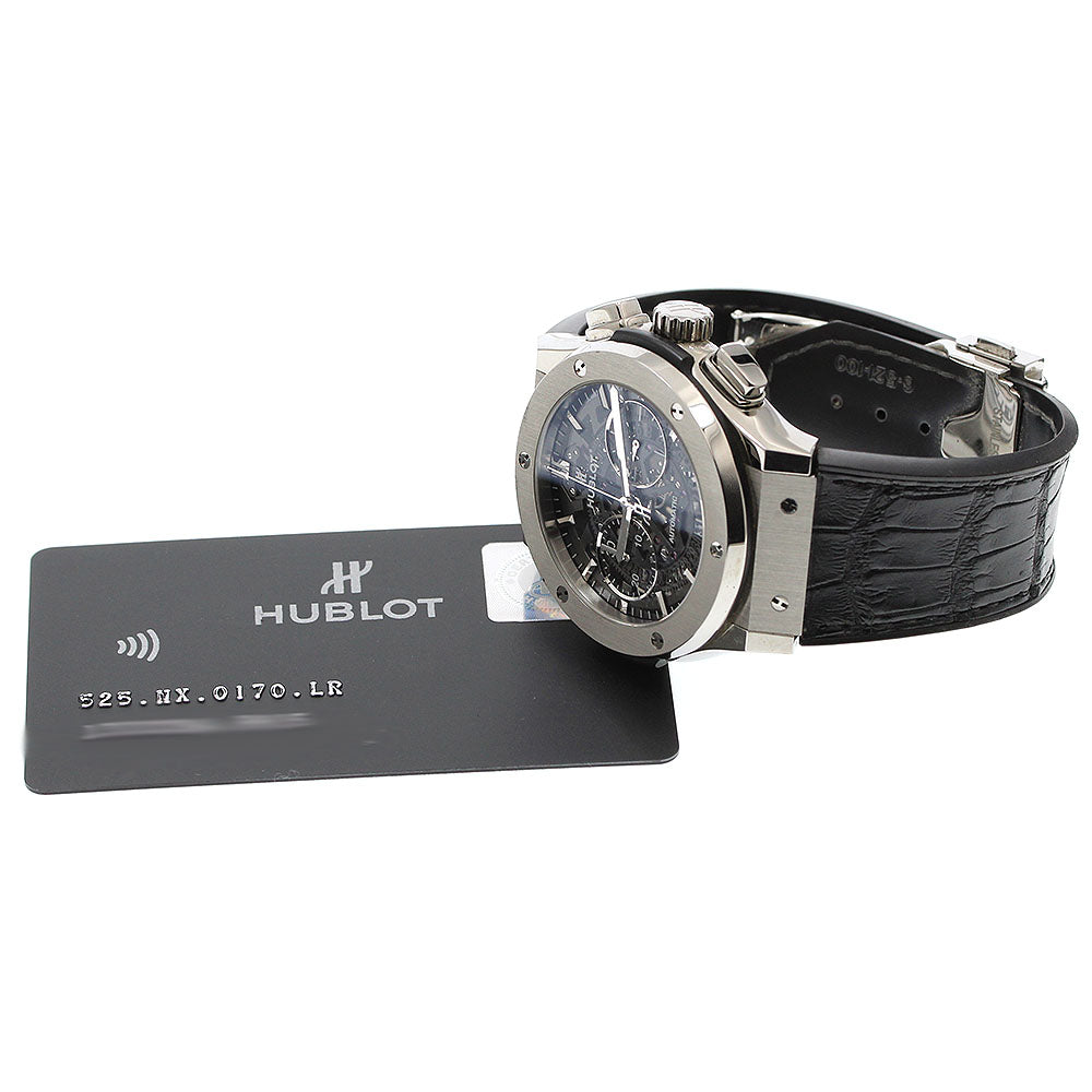 HUBLOT Classic fusion aero 525.NX.0170.LR Chronograph titanium skeleton Dial Automatic Men's Watch_941928