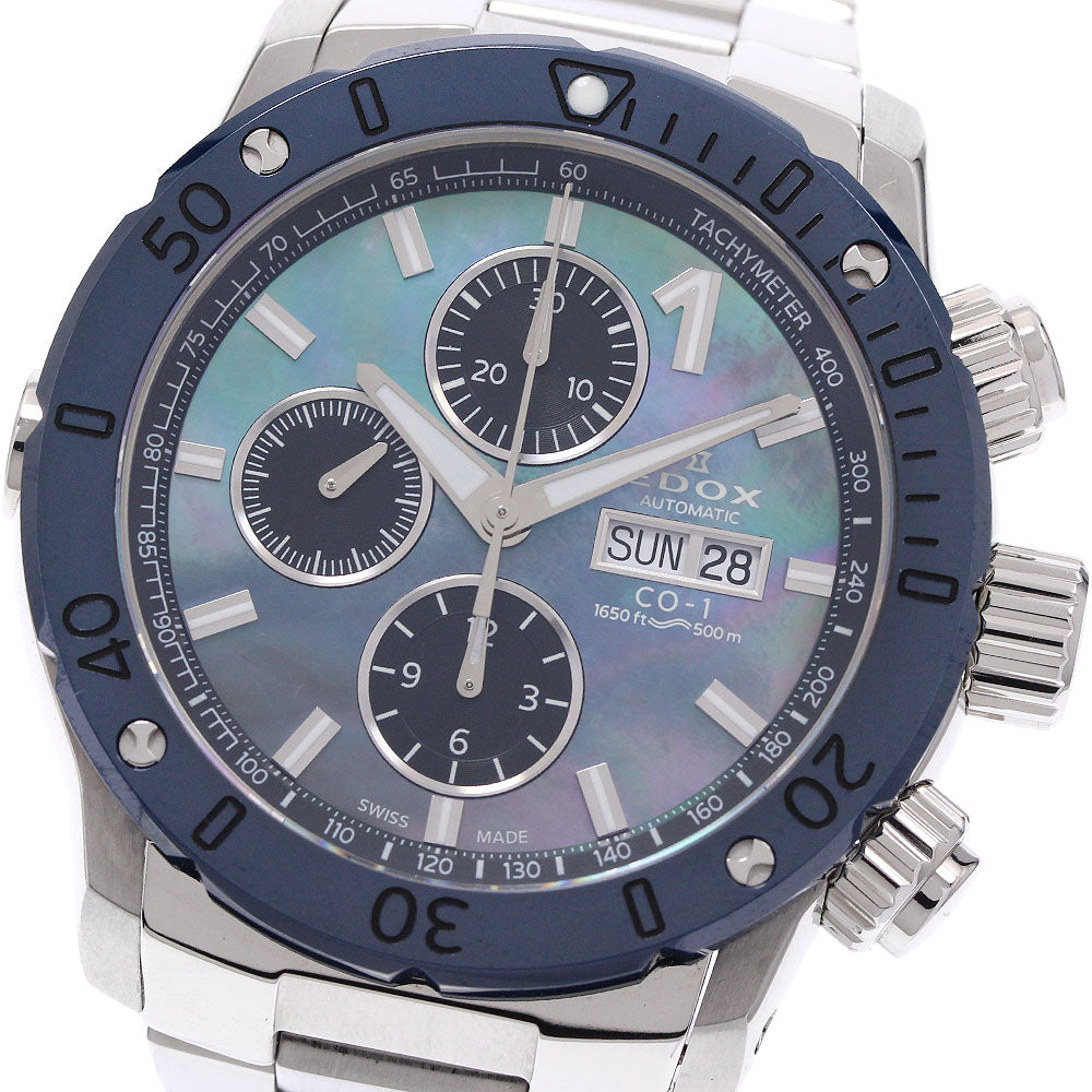 EDOX Chrono Offshore 1 01122 Day-Date Chronograph Blue shell / black Dial Automatic Men's Watch_941931