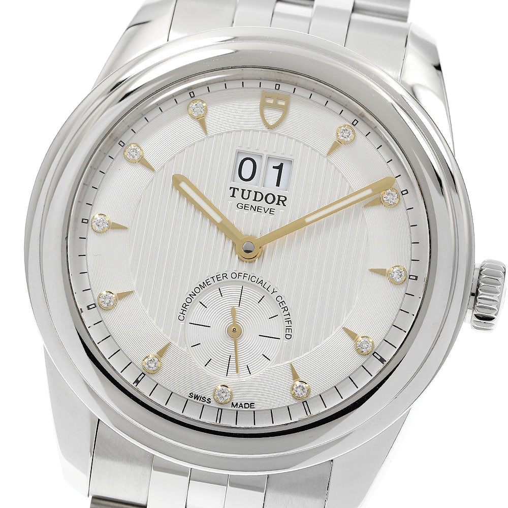 TUDOR Glamour 57100 Double Date 11P Diamond Automatic Men's Watch_941940