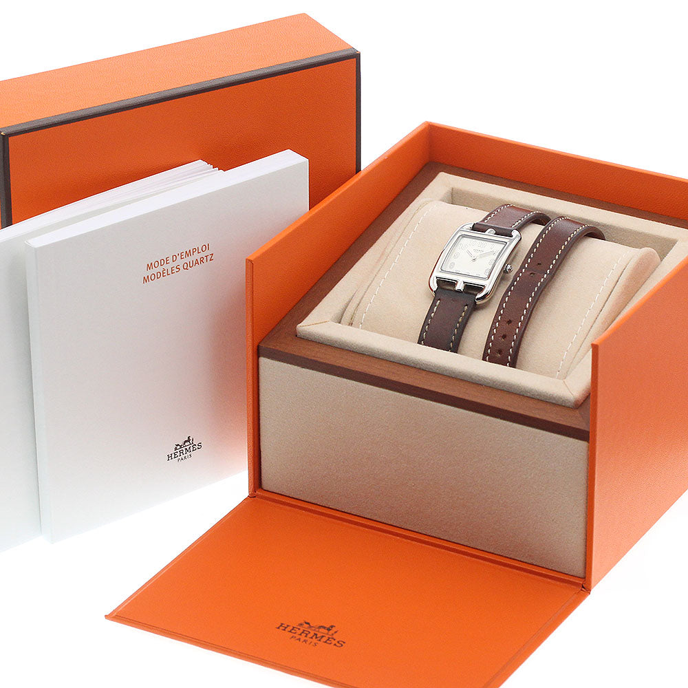 HERMES Cape Cod CC1.210a Double Tour Silver Dial Quartz Ladies Watch_941947