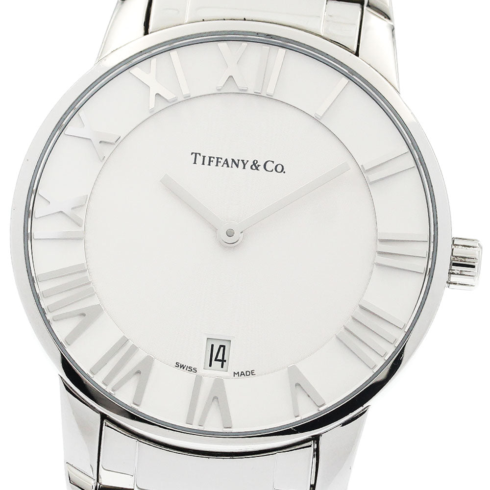TIFFANY&Co. Atlas Dome Z1800.11.10A21A00A Date Silver Dial Quartz Men's_941948