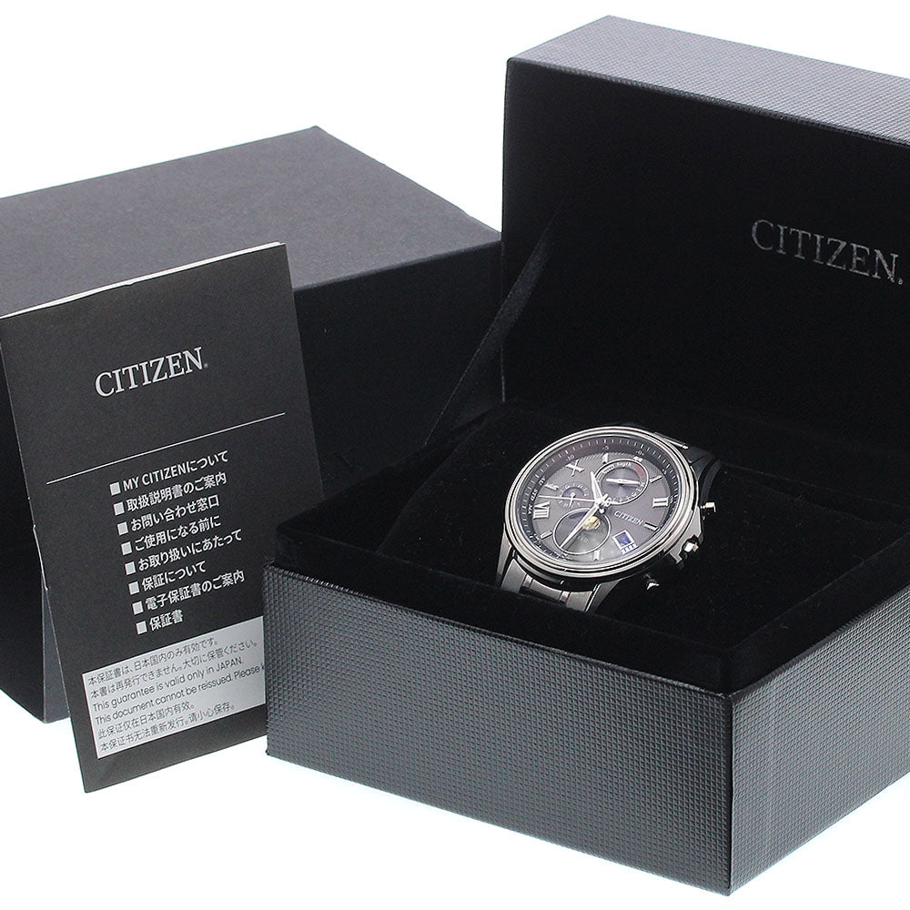 CITIZEN Exceed BY1020-61E Moon Phase Solar Powered Radio Men's Watch_941960