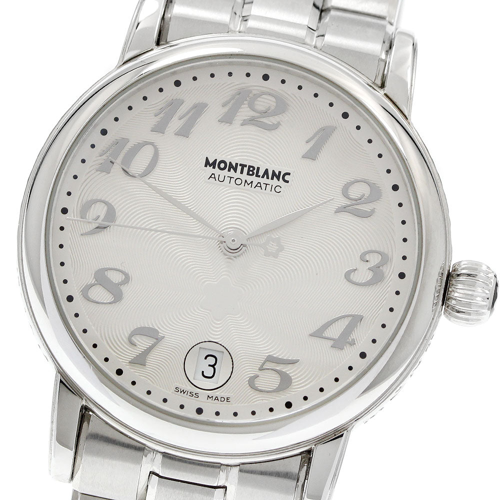 MONTBLANC Meisterstic 7042 Date Silver Dial Automatic Men's Watch_941961