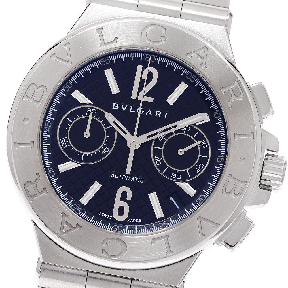 BVLGARI Diagono DG40SCH Chronograph black Dial Automatic Men's Watch_941970