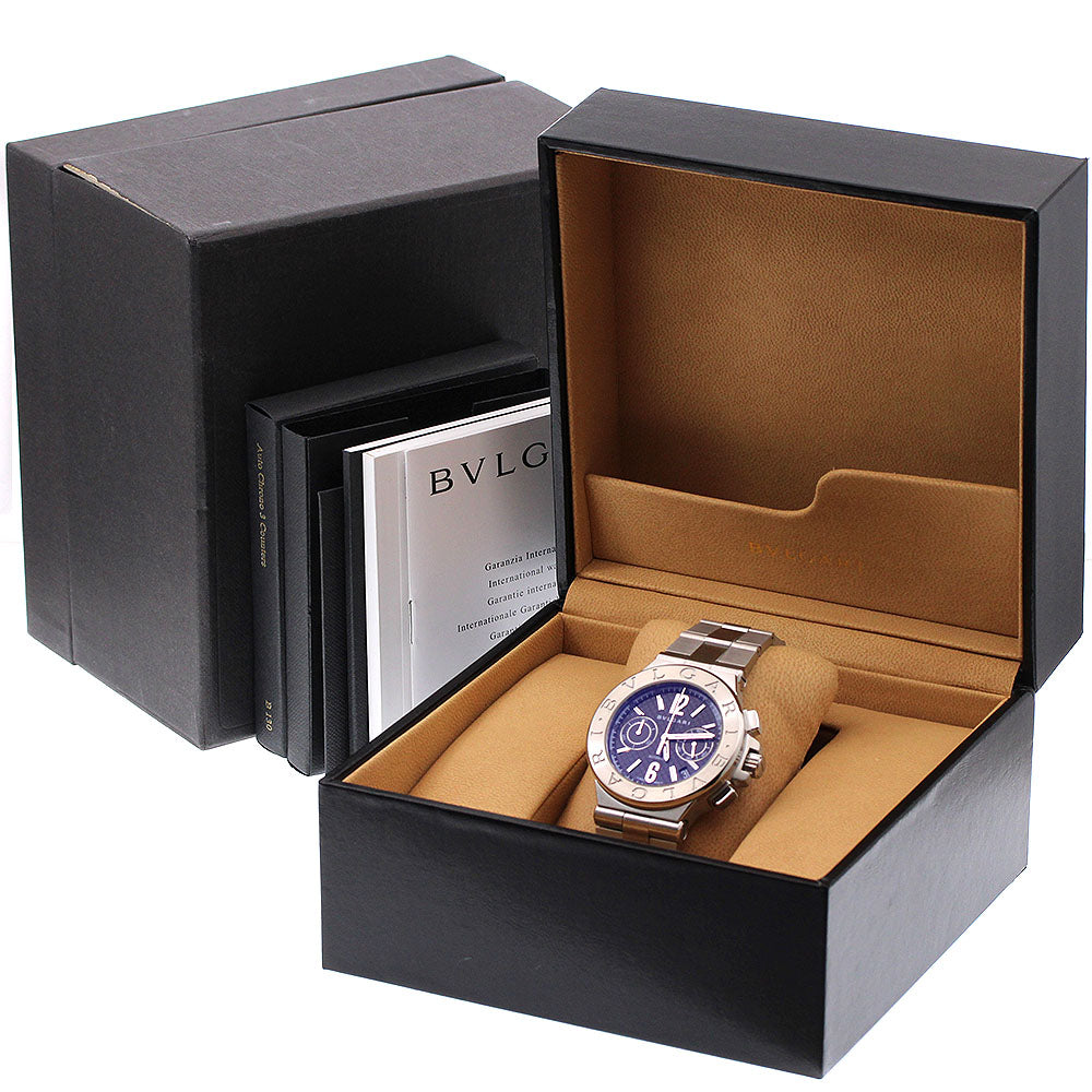 BVLGARI Diagono DG40SCH Chronograph black Dial Automatic Men's Watch_941970
