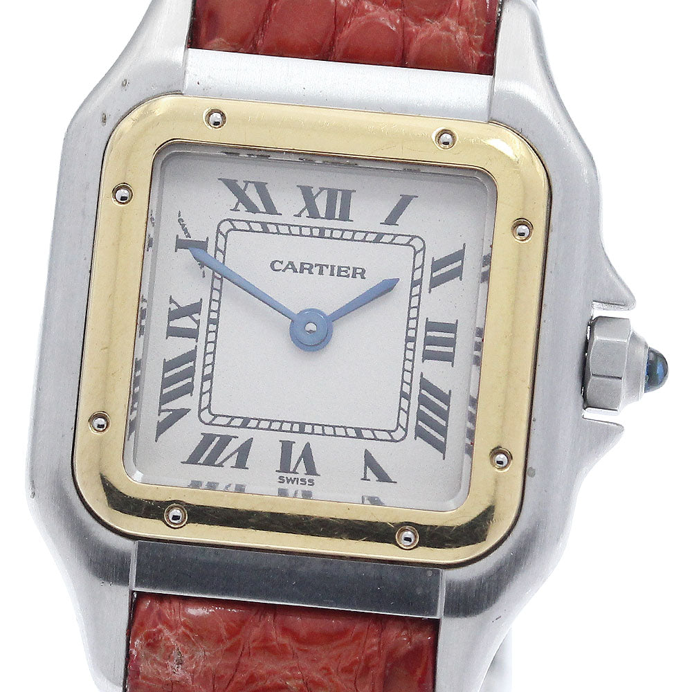 CARTIER PANTHERE SM W250295D YG bezel 2 tone beige Dial Quartz Ladies Watch_941983