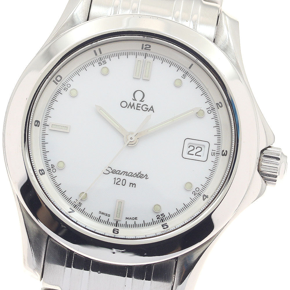 OMEGA Seamaster120 2511.20 Date white Dial Quartz Men's Watch_941984