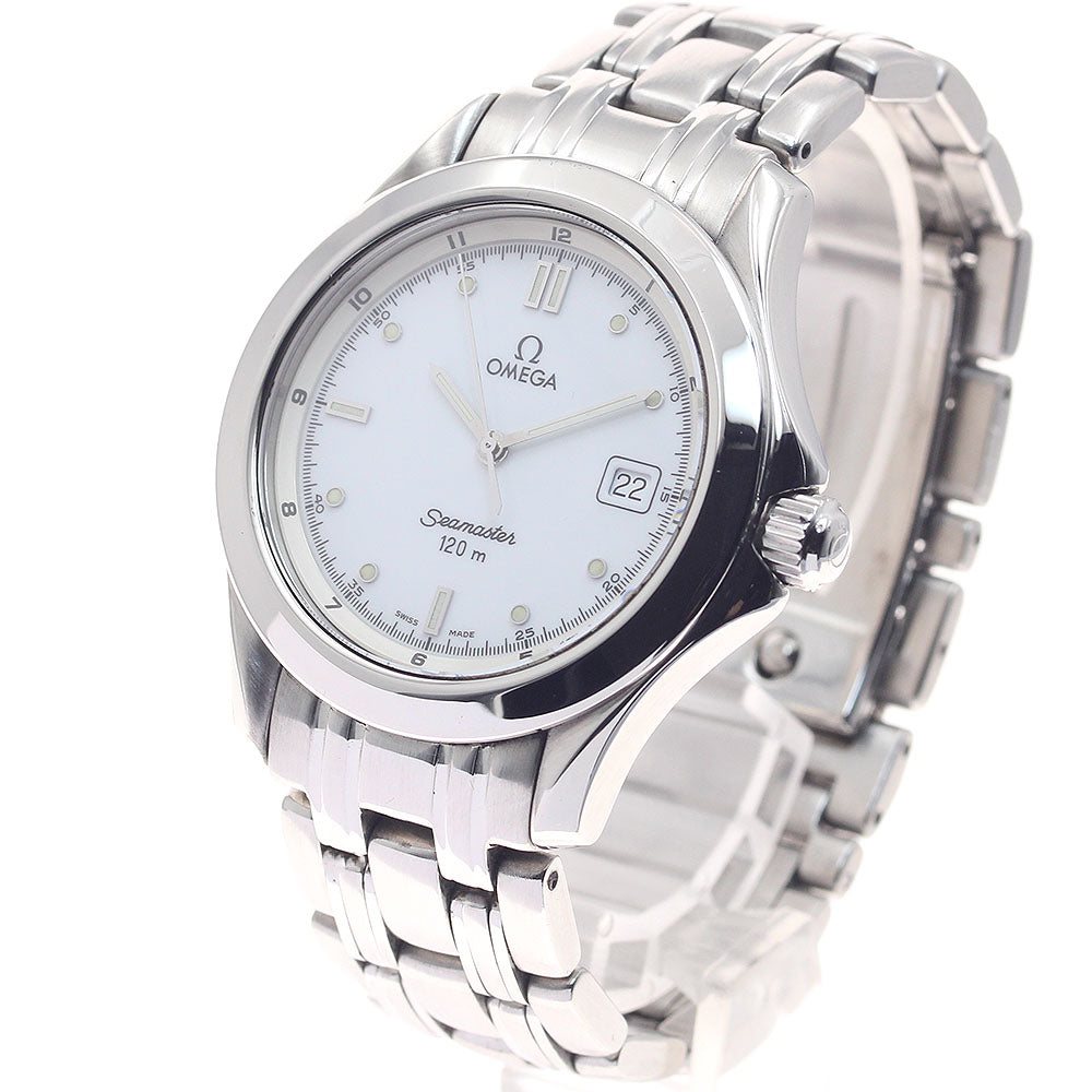 OMEGA Seamaster120 2511.20 Date white Dial Quartz Men's Watch_941984