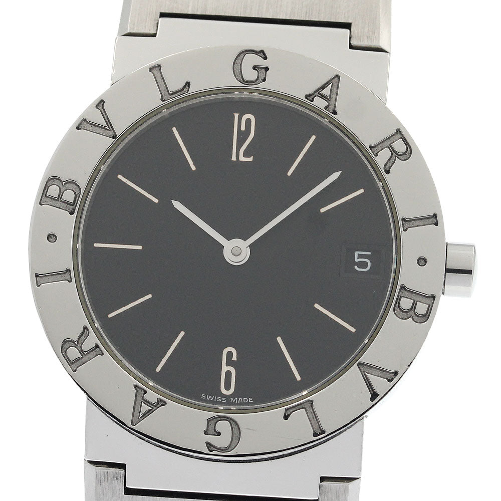 BVLGARI BVLGARIBVLGARI BB30SS Date black Dial Quartz Boy's Watch_941988