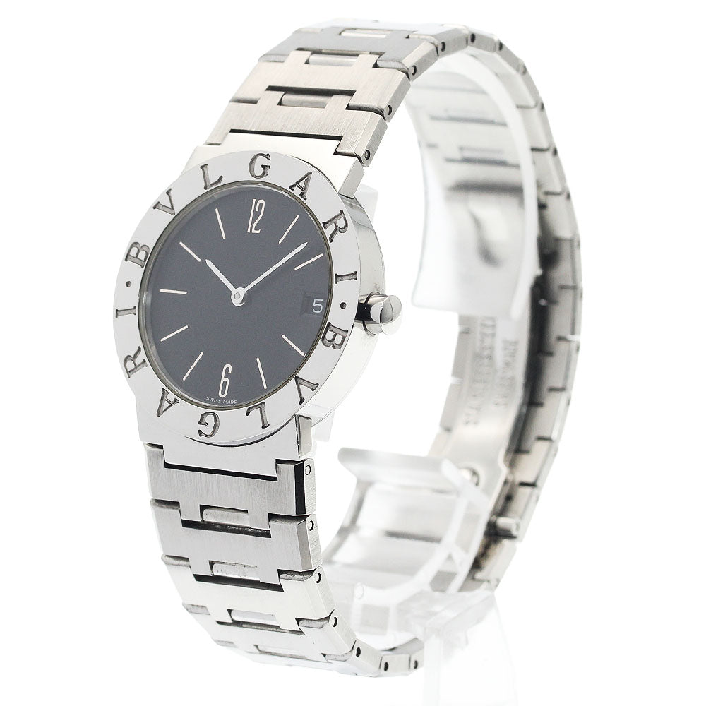 BVLGARI BVLGARIBVLGARI BB30SS Date black Dial Quartz Boy's Watch_941988