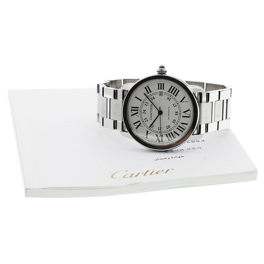CARTIER Ronde Solo de Cartier XL W6701011 Silver Dial Automatic Men's_941994