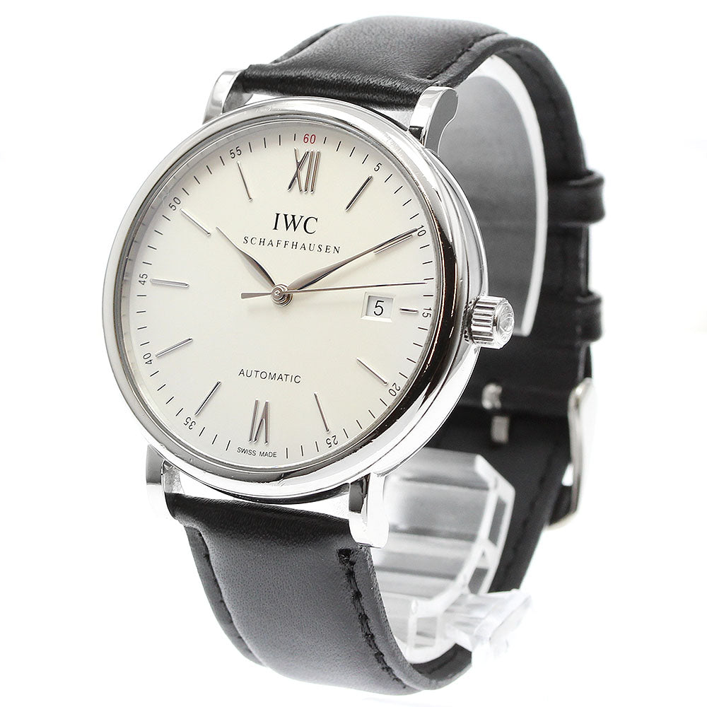IWC SCHAFFHAUSEN Portofino IW356501 Date Silver Dial Automatic Men's_942055