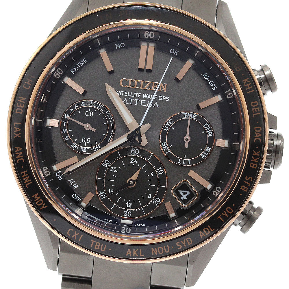 CITIZEN Attesa ACT Line CC4074-61W/F950-0029S0C Solar Powered Radio Men's_942131