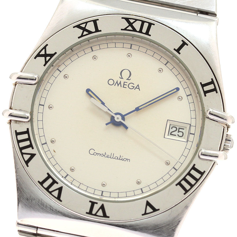 OMEGA Constellation Date Silver Dial Quartz Men's Watch_942143