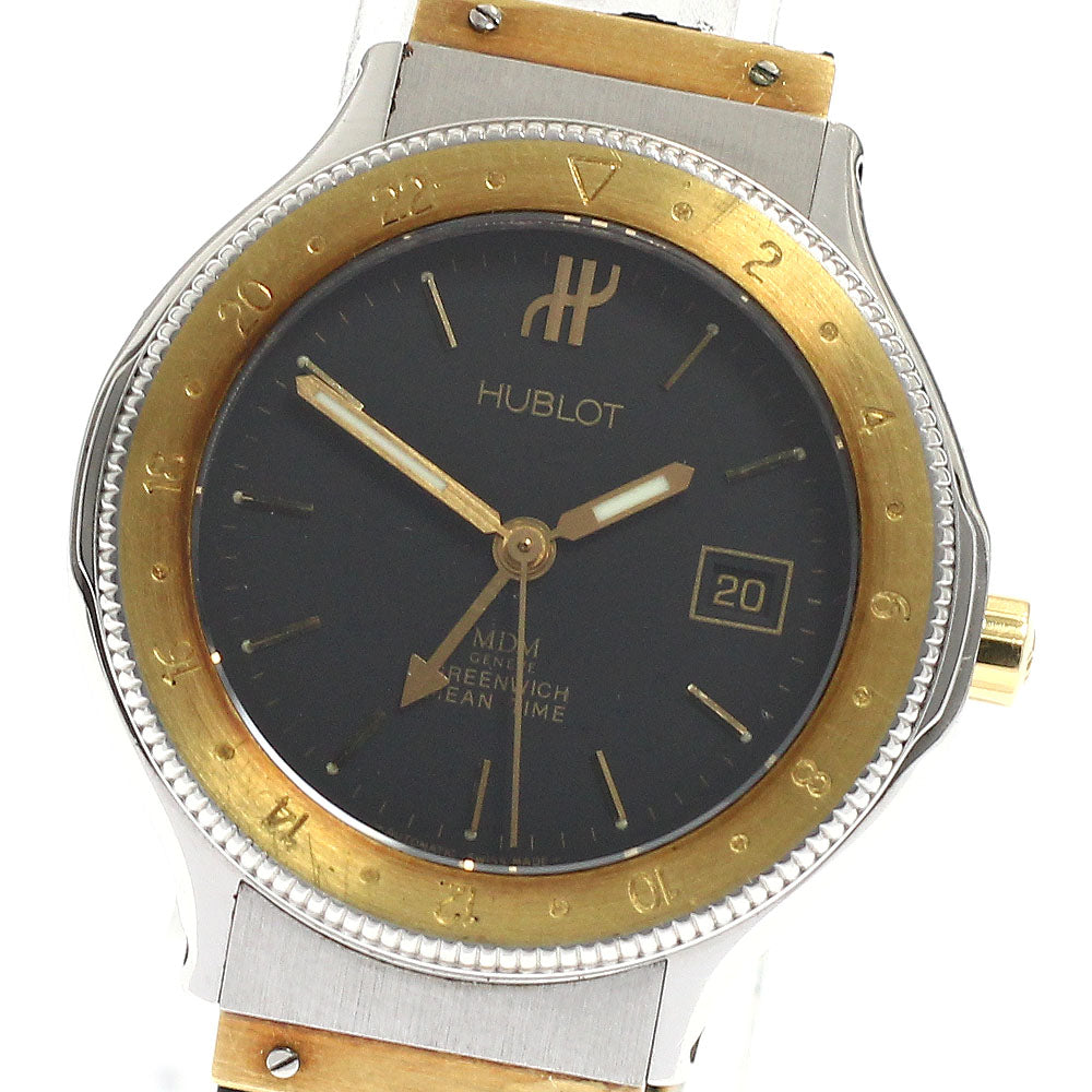 HUBLOT MDM S.146.10.2 Date YG bezel black Dial Automatic Boy's Watch_942144