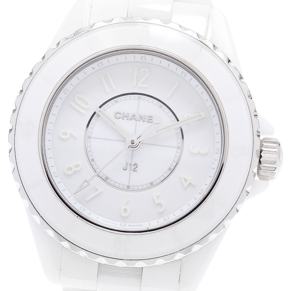CHANEL J12 phantom H6345 White Ceramic white Dial Quartz Ladies Watch_942195