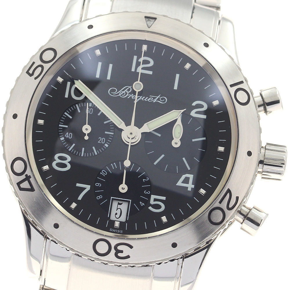 Breguet Transatlantic 3820 Chronograph black Dial Automatic Men's Watch_942205