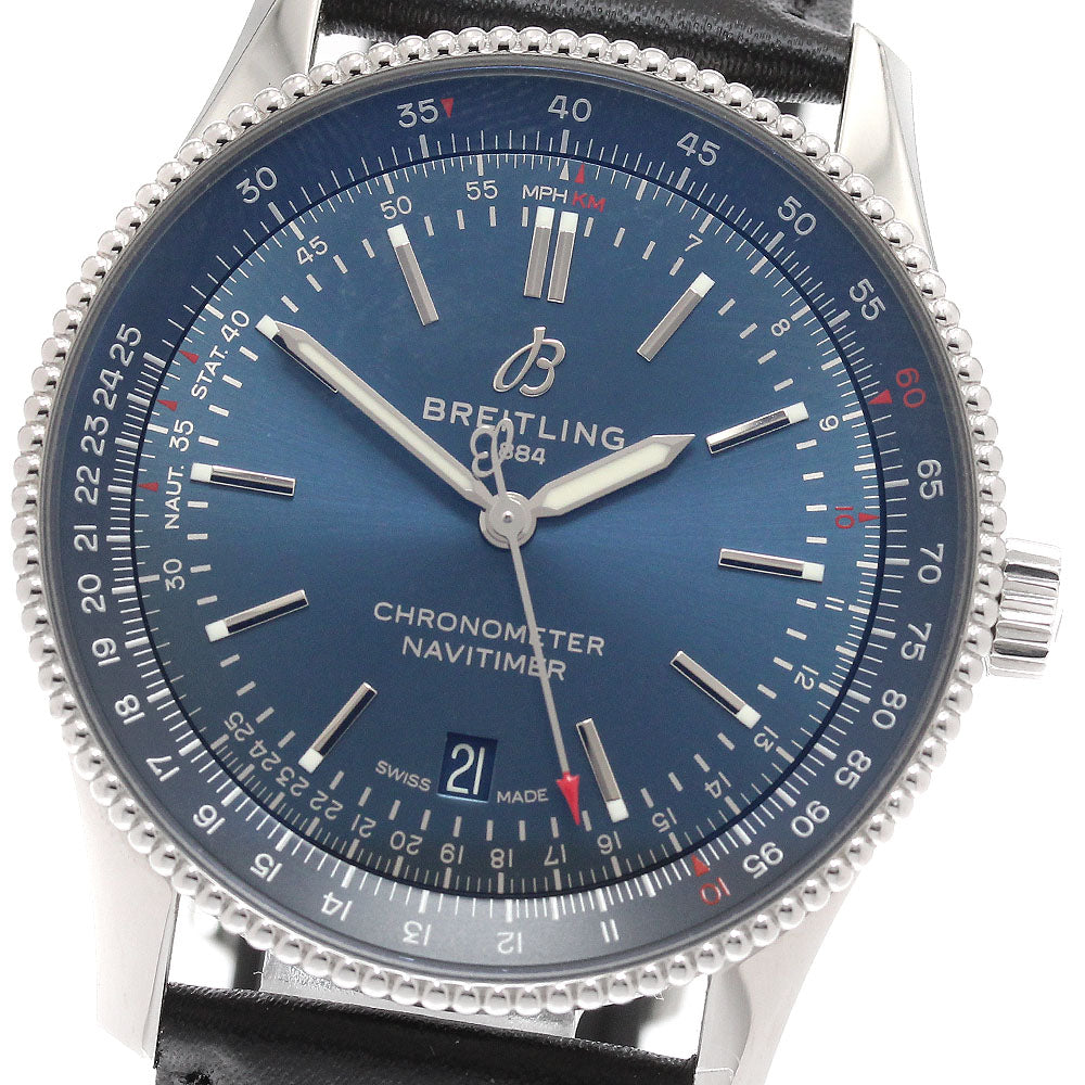 BREITLING Navitimer41 A17326 Date Navy Dial Automatic Men's Watch_942227