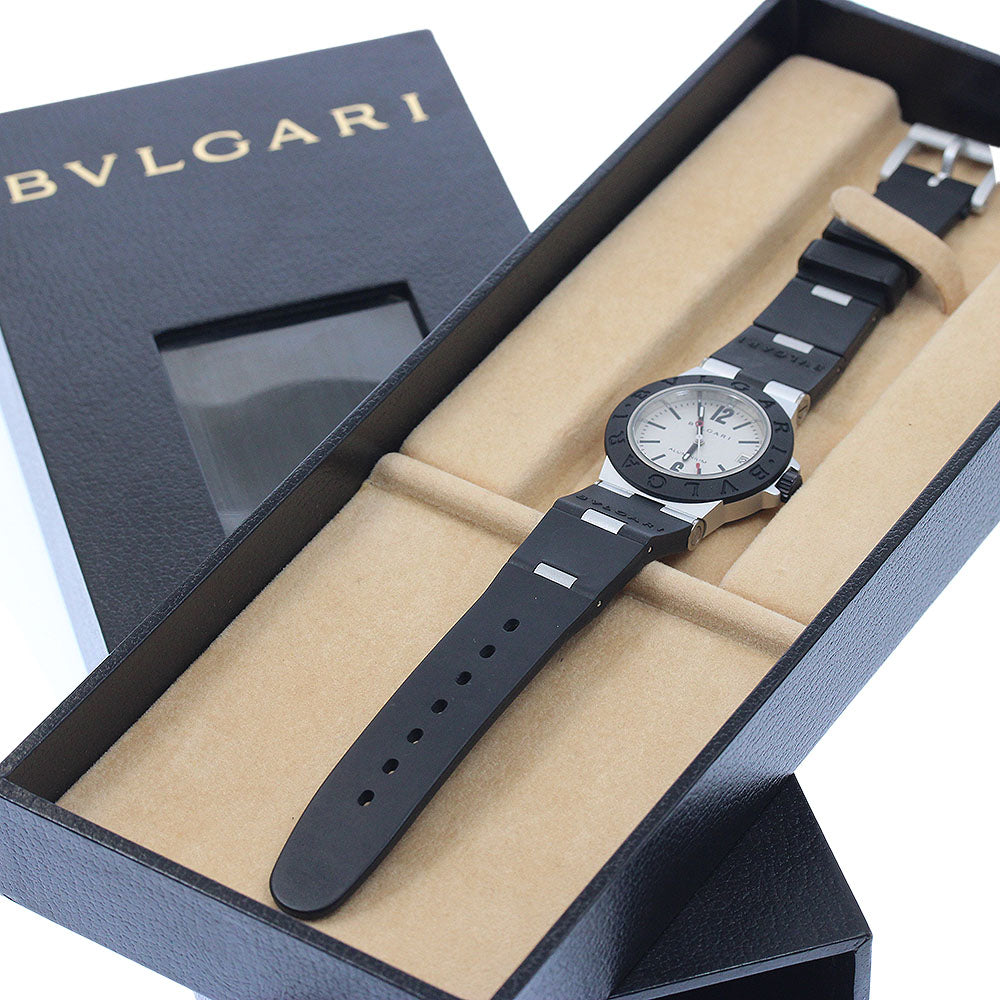 BVLGARI aluminum AL32TA Date Silver Dial Quartz Boy's Watch_942260
