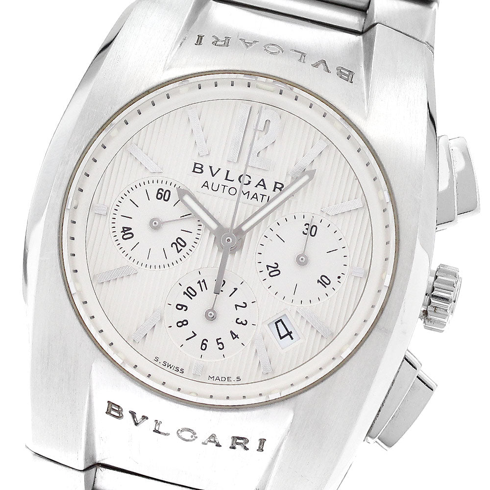 BVLGARI Elgon EG35SCH Chronograph Date Silver Dial Automatic Boy's Watch_942261