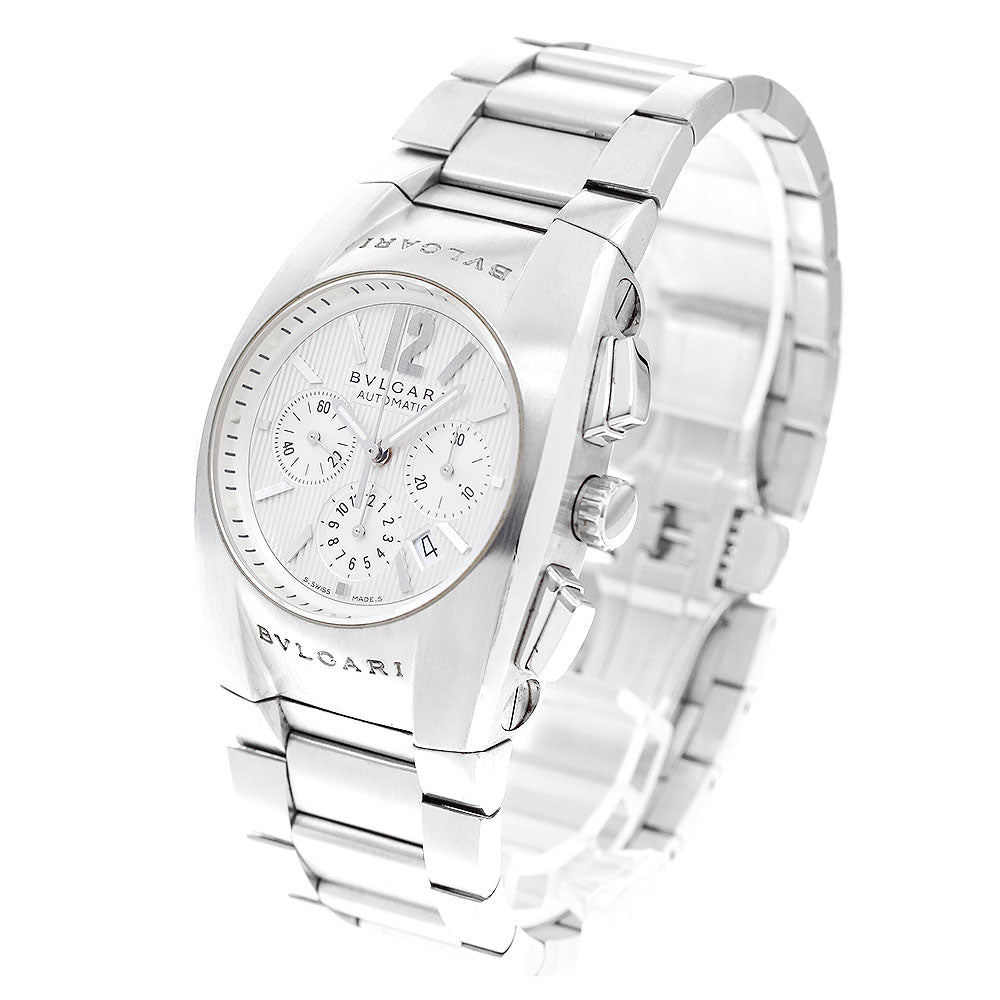 BVLGARI Elgon EG35SCH Chronograph Date Silver Dial Automatic Boy's Watch_942261