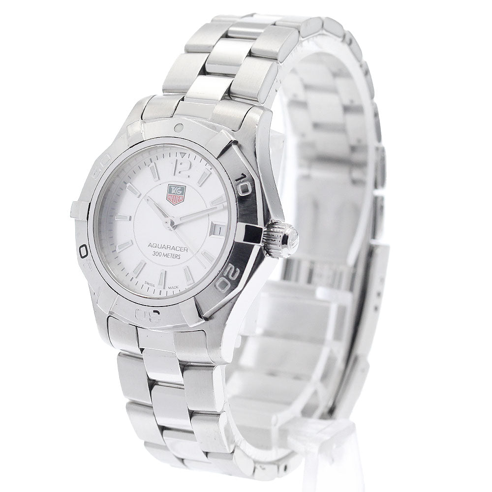 TAG HEUER Aqua racer WAF1412 Date Silver Dial Quartz Ladies Watch_942263