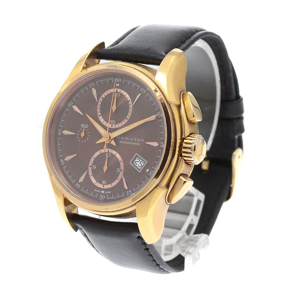 HAMILTON Jazz master H326461 Date Chronograph Brown Dial Automatic Men's_942269