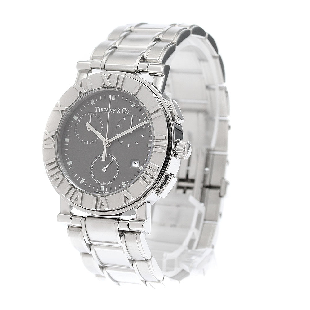 TIFFANY&Co. Atlas Chronograph Date black Dial Quartz Men's Watch_942271