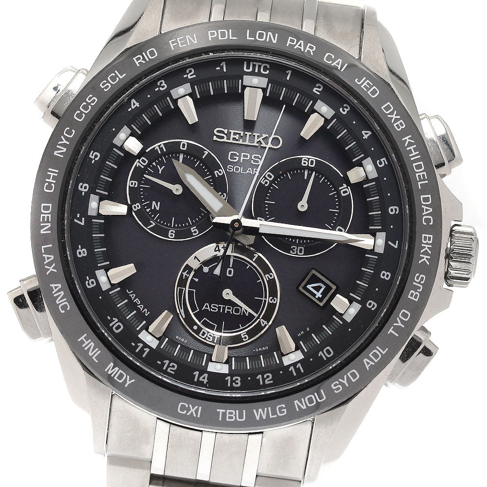 SEIKO Astron SBXB003/8X82-0AB0 GPS Solar Powered Radio Men's Watch_942282