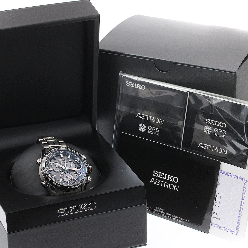 SEIKO Astron SBXB003/8X82-0AB0 GPS Solar Powered Radio Men's Watch_942282