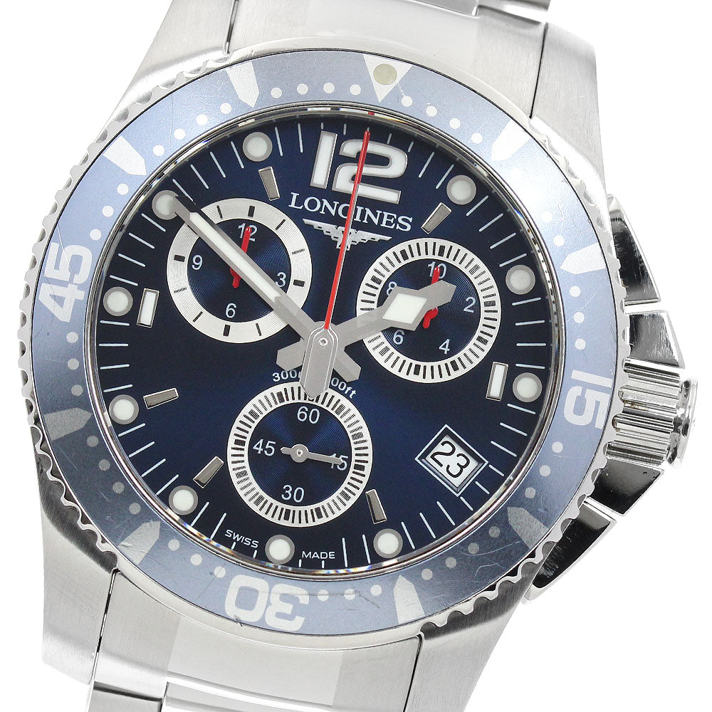 LONGINES Hydro Conquest L3.643.4 Chronograph Navy Dial Quartz Men's Watch_942286