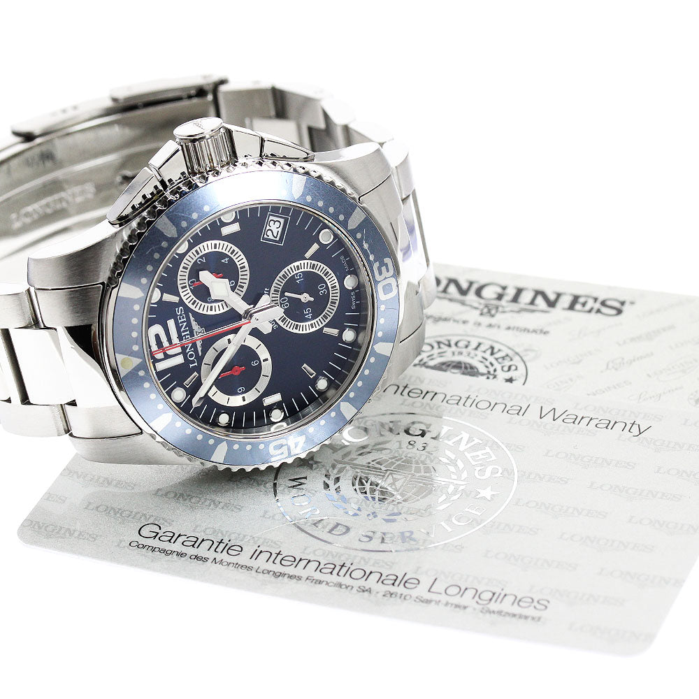 LONGINES Hydro Conquest L3.643.4 Chronograph Navy Dial Quartz Men's Watch_942286