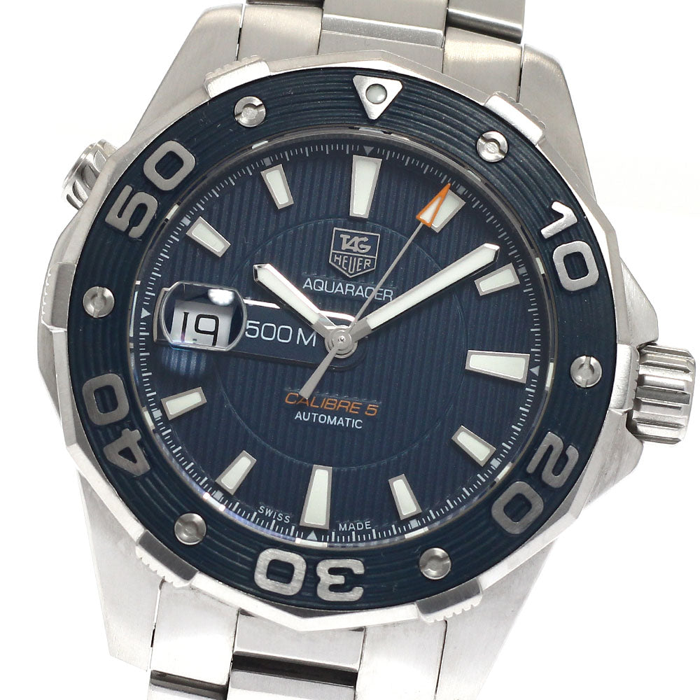 TAG HEUER Aquaracer WAJ2112 Caliber 5 Date Navy Dial Automatic Men's _942297