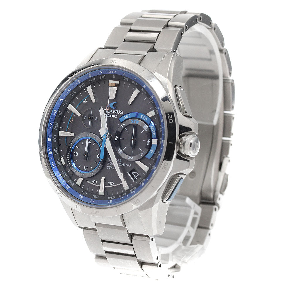 CASIO Oceanus OCW-G1000-1AJF Date Solar Powered Radio Men's Watch_942298