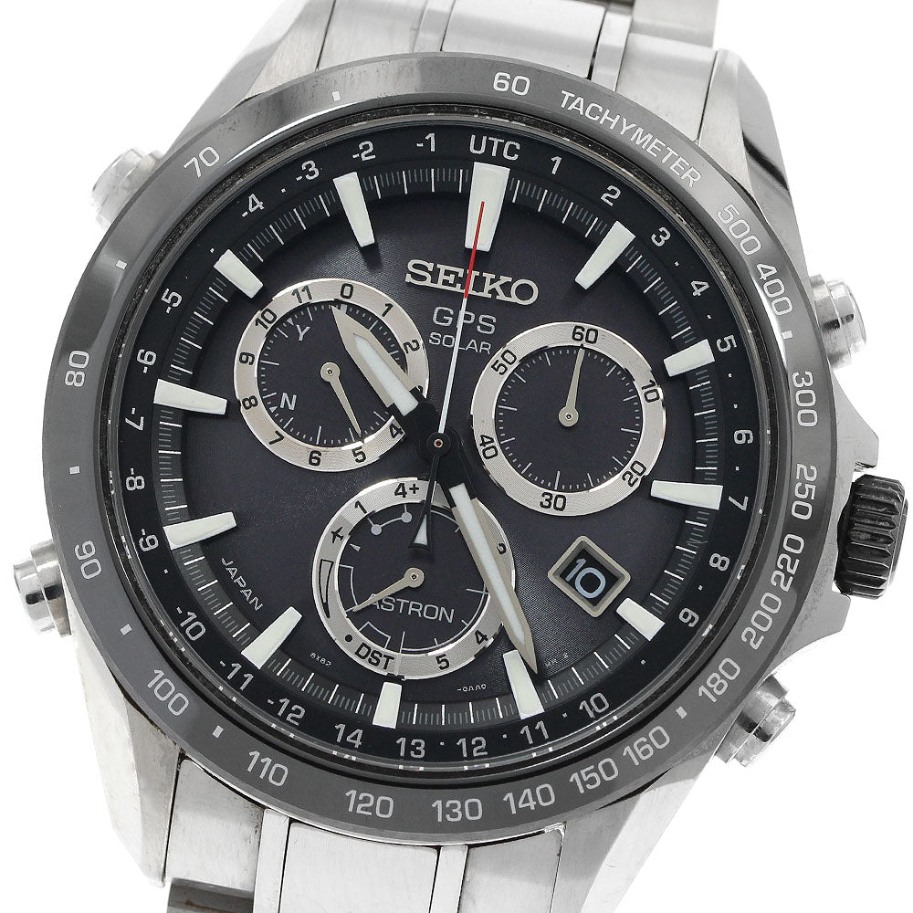 SEIKO Astron SBXB011/8X82-0AC0 black Dial Solar Powered Radio Men's Watch_942302