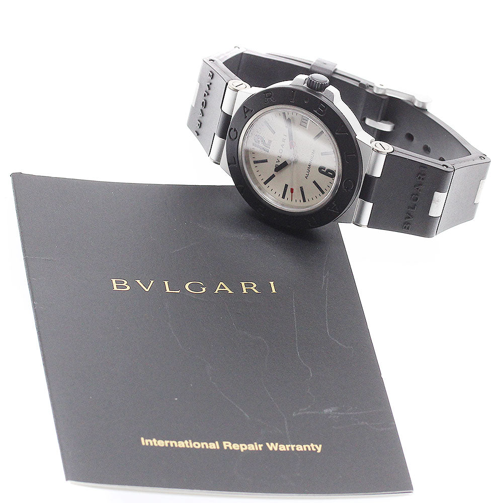 BVLGARI aluminum AL38TA Date Silver Dial Automatic Men's Watch_942308