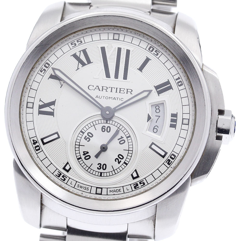 CARTIER Calibre de Cartier W7100015 Date Silver Dial Automatic Men's_942319