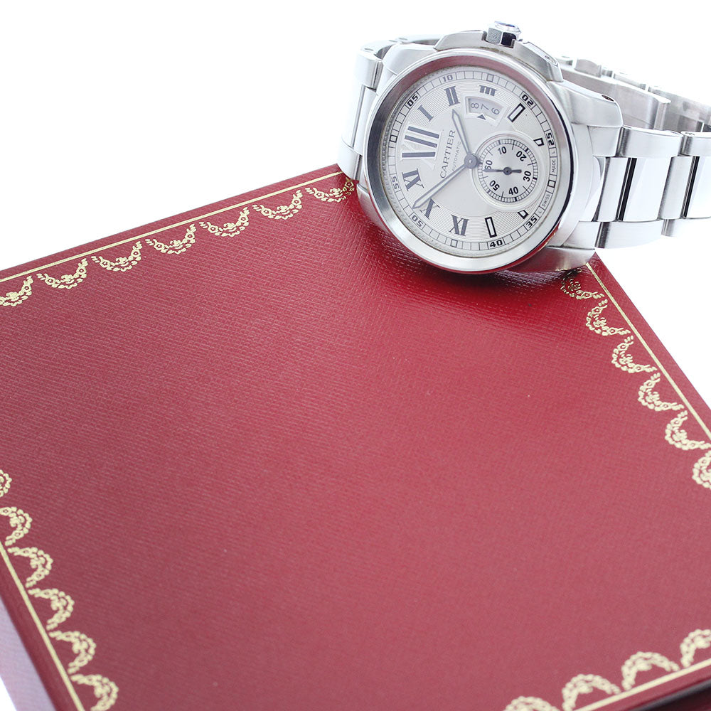 CARTIER Calibre de Cartier W7100015 Date Silver Dial Automatic Men's_942319
