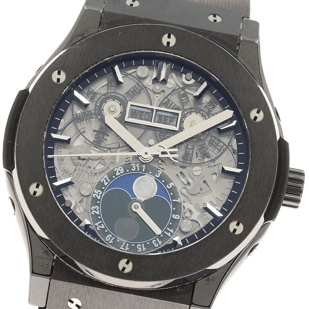 HUBLOT Classic Fusion Aerofusion 517.CX.0170.LR Moon phase skeleton Men's_942327