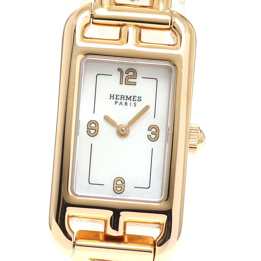 HERMES Nantucket NA2.170 K18PG shell dial White shell Dial Quartz Ladies Watch_942362