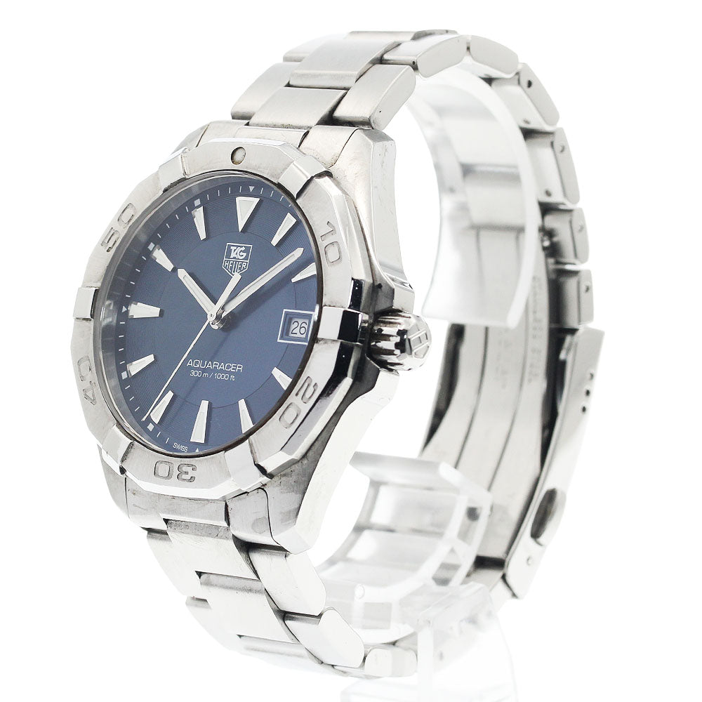 TAG HEUER Aqua racer WAY1112 Date Navy Dial Quartz Men's Watch_942364