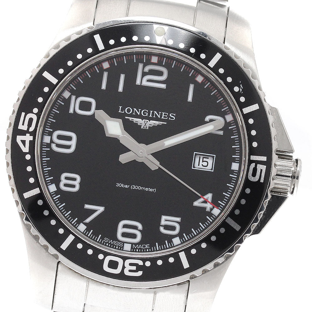 LONGINES Hydro Conquest L3.688.4 Date Black Dial Quartz Men's Watch_942399
