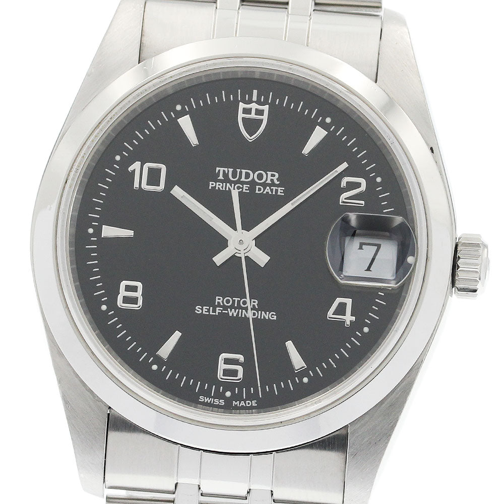 TUDOR Prince Date 74000N Black Dial Automatic Boy's Watch_942400