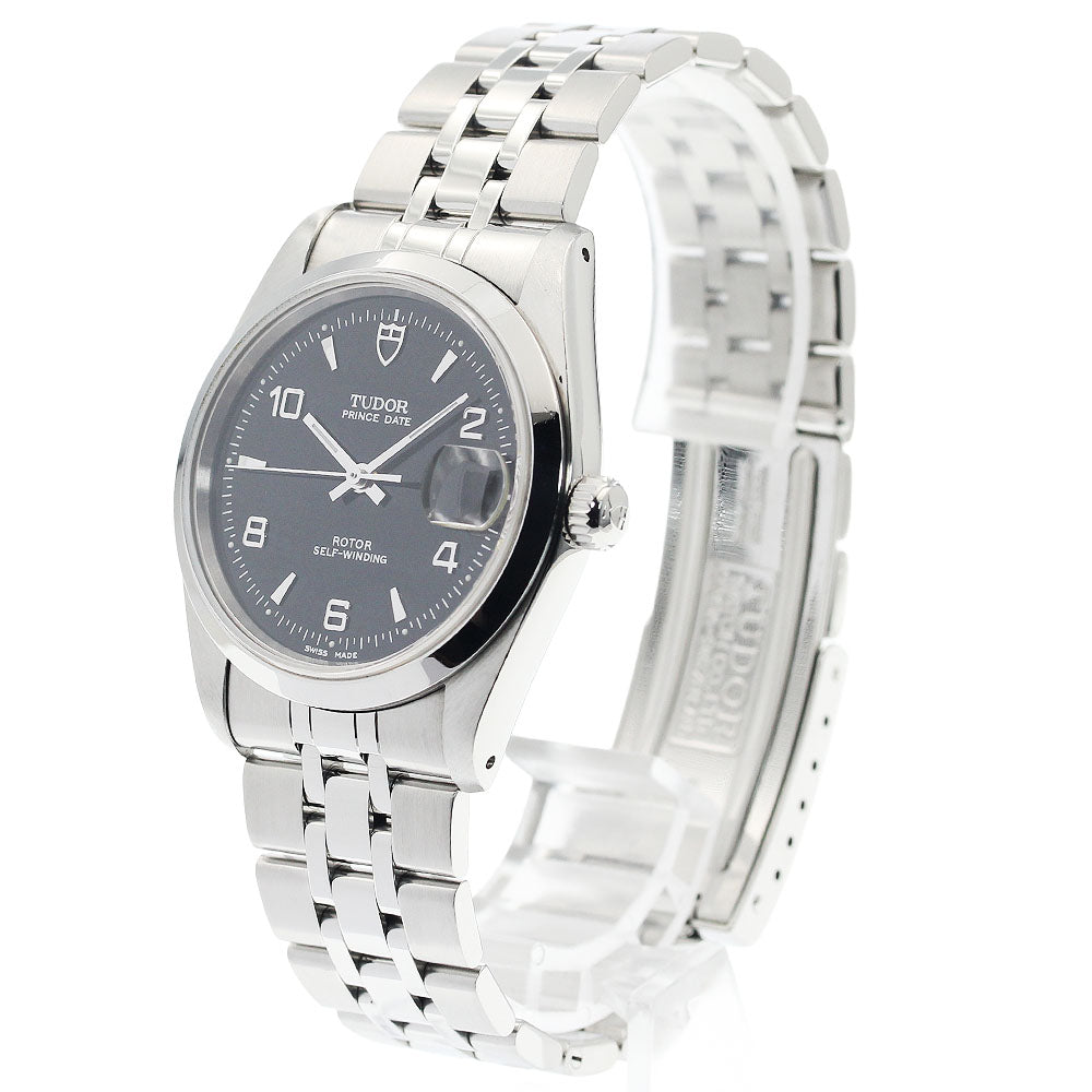 TUDOR Prince Date 74000N Black Dial Automatic Boy's Watch_942400