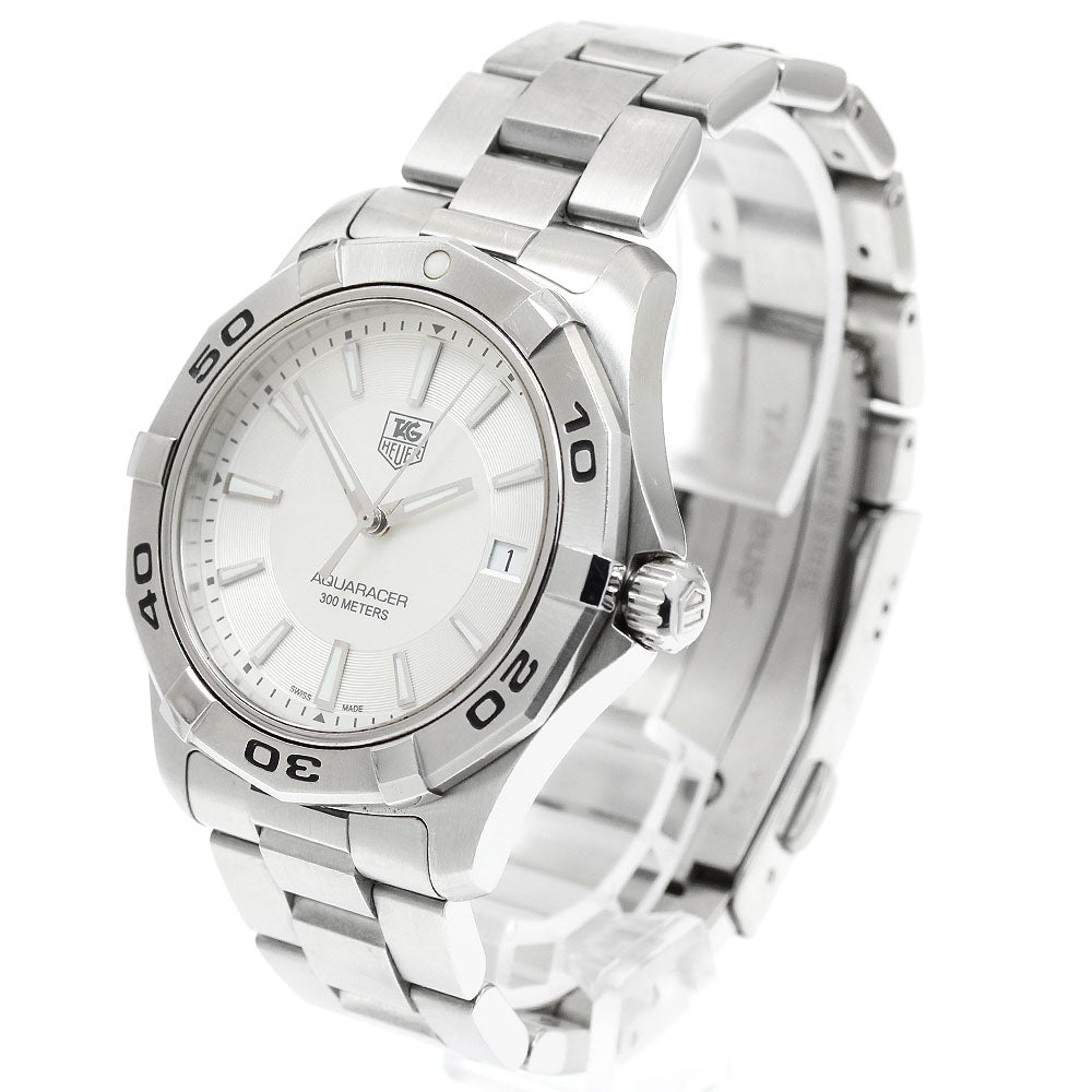 TAG HEUER Aqua racer WAP1111 Date Silver Dial Quartz Men's Watch_942415